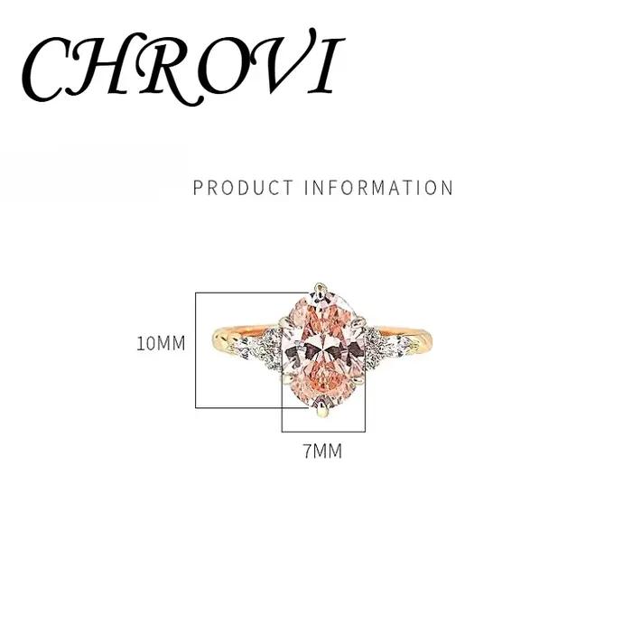 Bague vintage en argent sterling 925 rose et orange sertie de diamants à haute teneur en carbone, bague de mariage torsadée pour femme