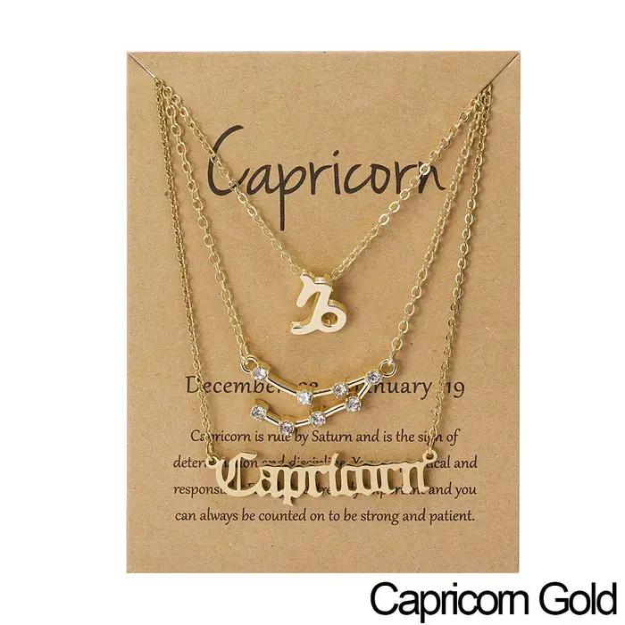 Collier des 12 Constellations à la Mode avec Pendentifs en Alliage de Zinc pour Femme Occasions Spéciales