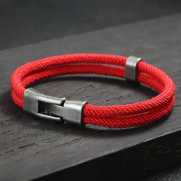 Bracelet Vintage Macramé pour Homme Style Vendange Accessoire de Mode Occasion Spéciale Cadeau Pour Lui