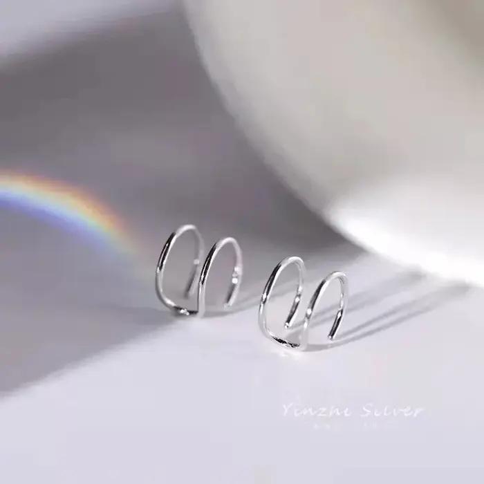 Boucles d'oreilles à Clip en acier inoxydable pour femmes