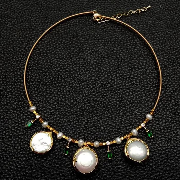 YYGEM – collier ras du cou plaqué or