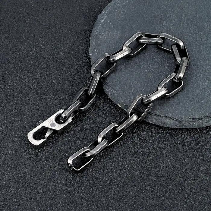 Breloque Simple Cuba O-chaîne Bracelet hommes femmes mode Dubai lien Punk Hip Hop acier inoxydable C