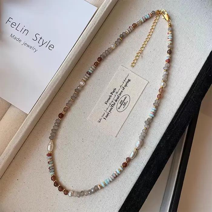 Nouveau bracelet en perles de pierre naturelle pour femmes