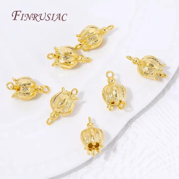 Connecteurs en laiton plaqué or 18 carats pour bijoux DIY créatifs à offrir pour toutes occasions