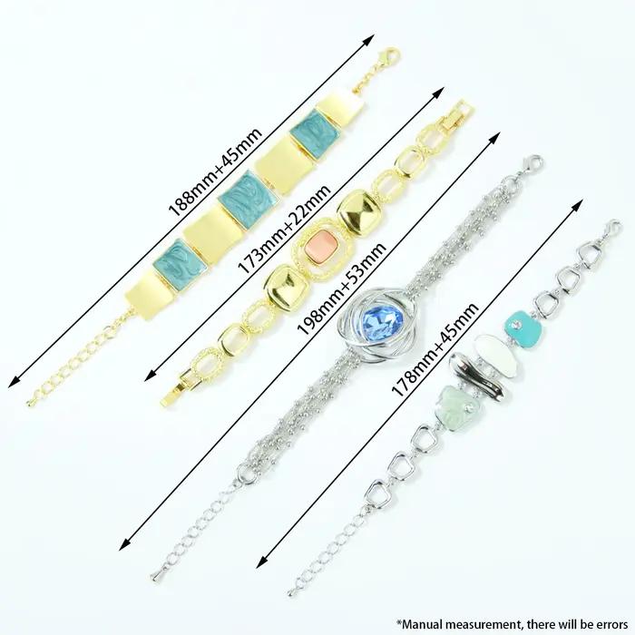 Bracelet en cristal coloré pour femmes brésiliennes