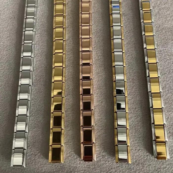 Bracelet à breloques rétro en acier inoxydable doré pour femmes et hommes, bijoux vintage pour toutes les occasions spéciales