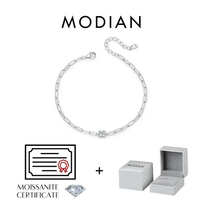 Bracelet Moissanite en Argent Sterling 0.3 et Diamant de Laboratoire 925 Carat