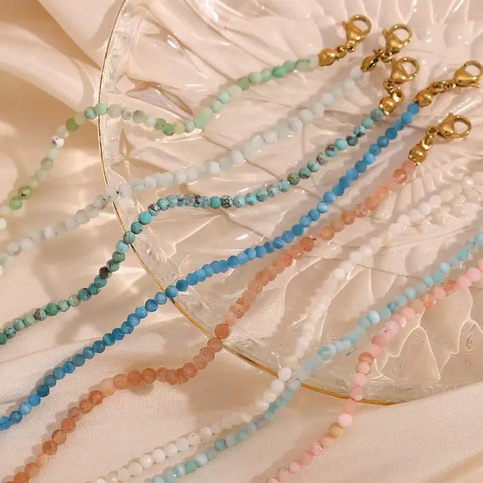 E.B.belle-Perles en Pierre Naturelle pour Femme