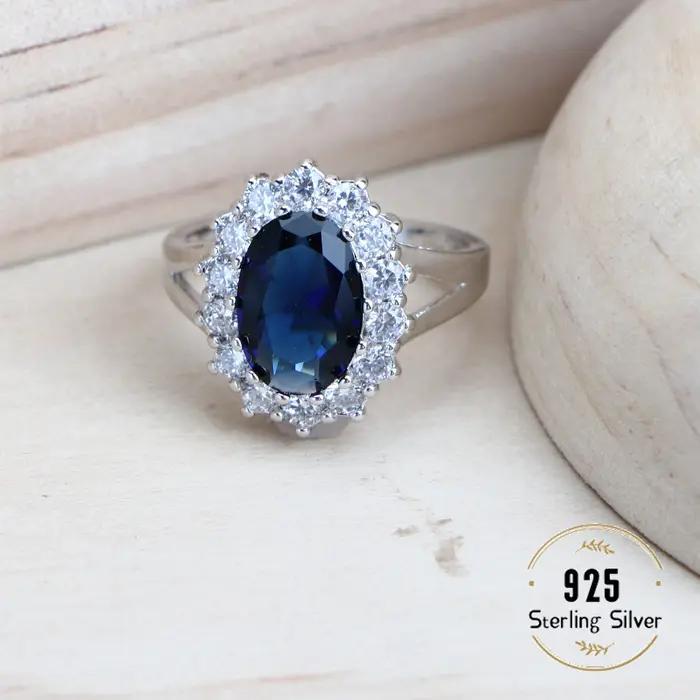 Ensemble de bijoux de mariée en argent 925 pour femmes