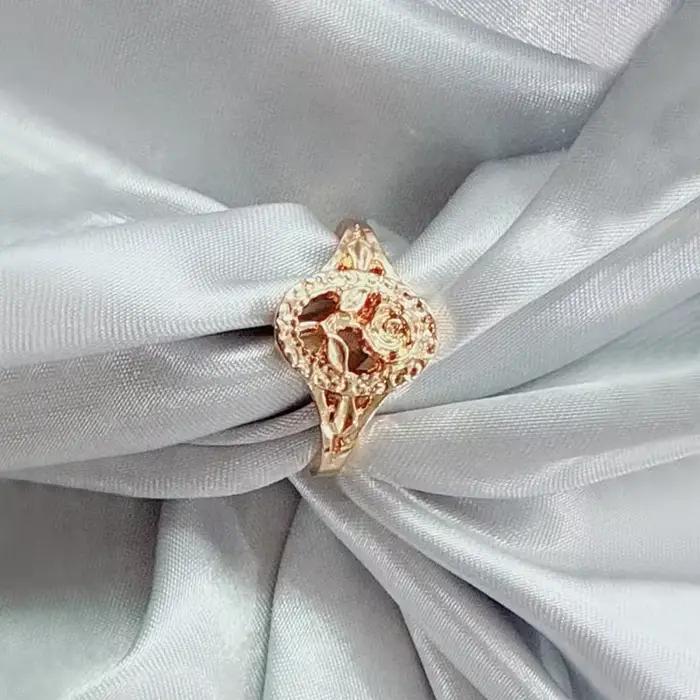 Bagues Vintage couleur or Rose pour femmes, mode Punk ovale creux Design réglable, bijoux cadeaux