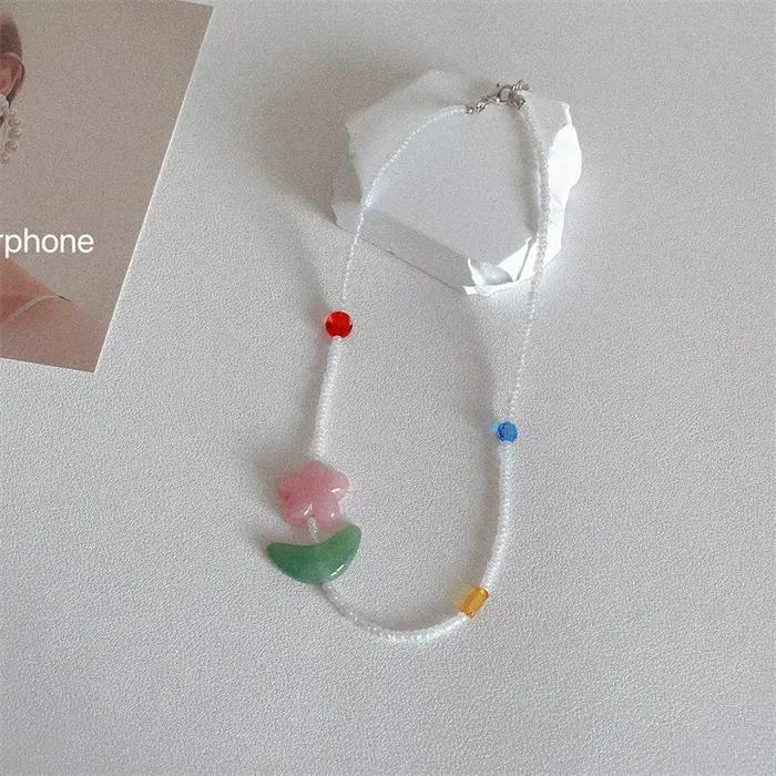 Collier Ras du Cou Vintage Tissé à la Main pour Femme
