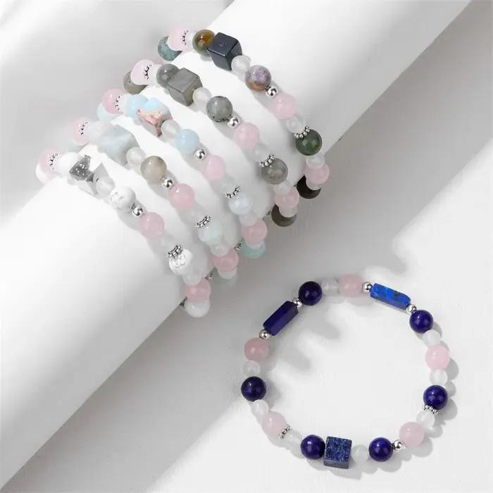 Bracelet en Pierre Naturelle Exquise pour Femme