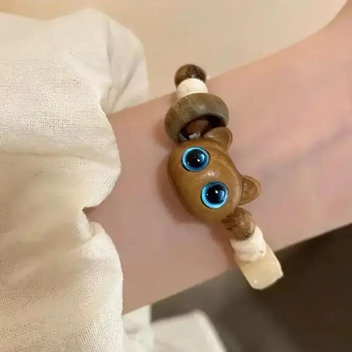 Bracelet à breloques chat de dessin animé en argent sterling cadeau bijoux pour femmes et filles pour les occasions spéciales et les cadeaux d'amitié