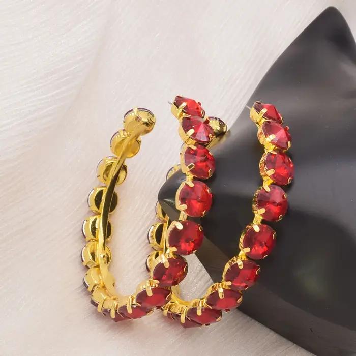 CuiEr-Boucles d'oreilles créoles rondes classiques pour femmes