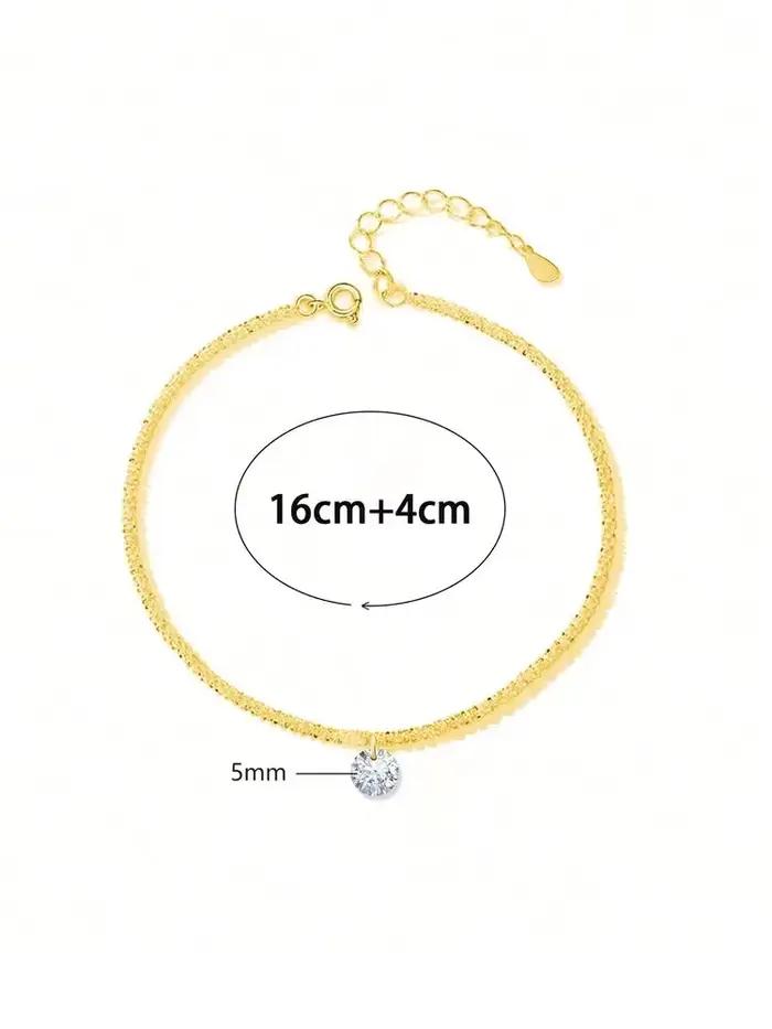 DWJ – Bracelet rond brillant en diamant Moissanite pour femmes, 0.5 Carat, en argent Sterling 925, bijoux fins de luxe pour fiançailles et mariage