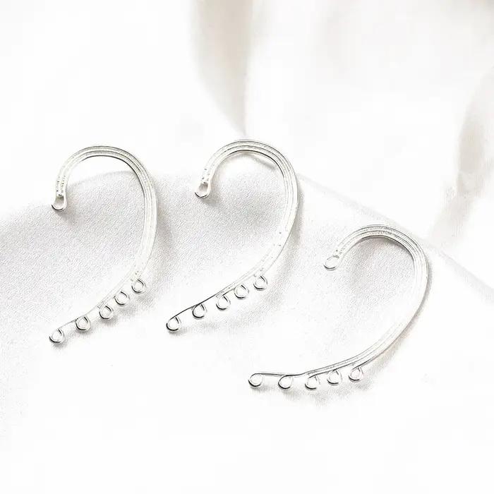 Boucles d'oreilles pendantes plaquées or 14 carats