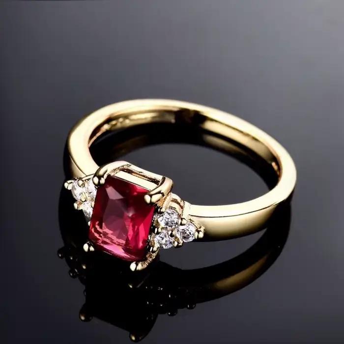 Bague en argent sterling 925 plaqué or 18 carats