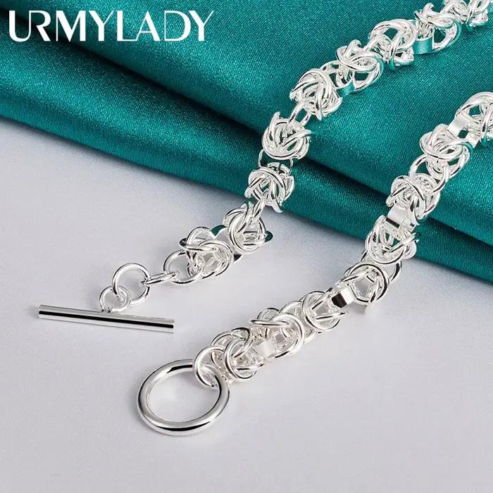 URMYLADY – collier multi-anneaux en argent Sterling 925 pour femmes