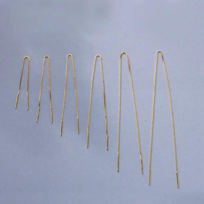 Boucles d'oreilles pendantes minimalistes en argent sterling 925, hypoallergéniques, pour femmes