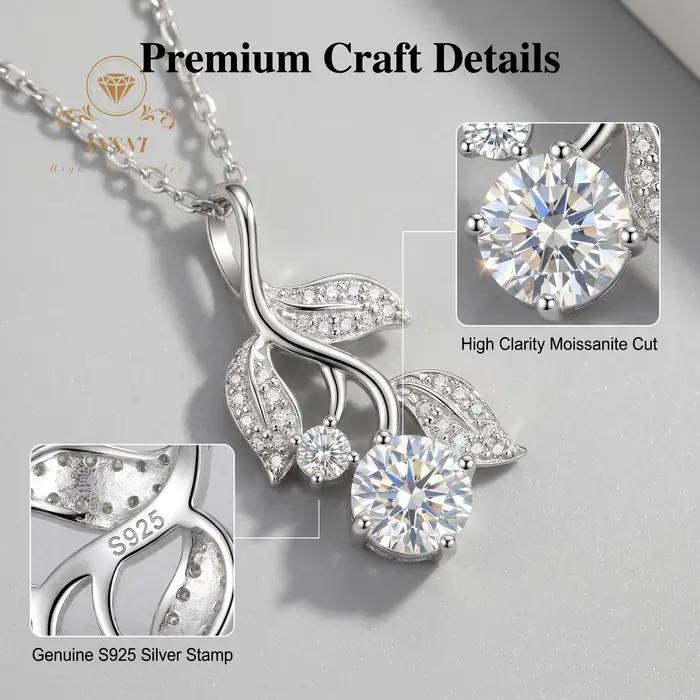 Collier Tulipe en Argent Sterling S925 pour Femme
