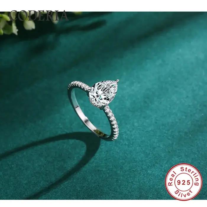 Bague Moissanite en diamant de laboratoire pour femmes