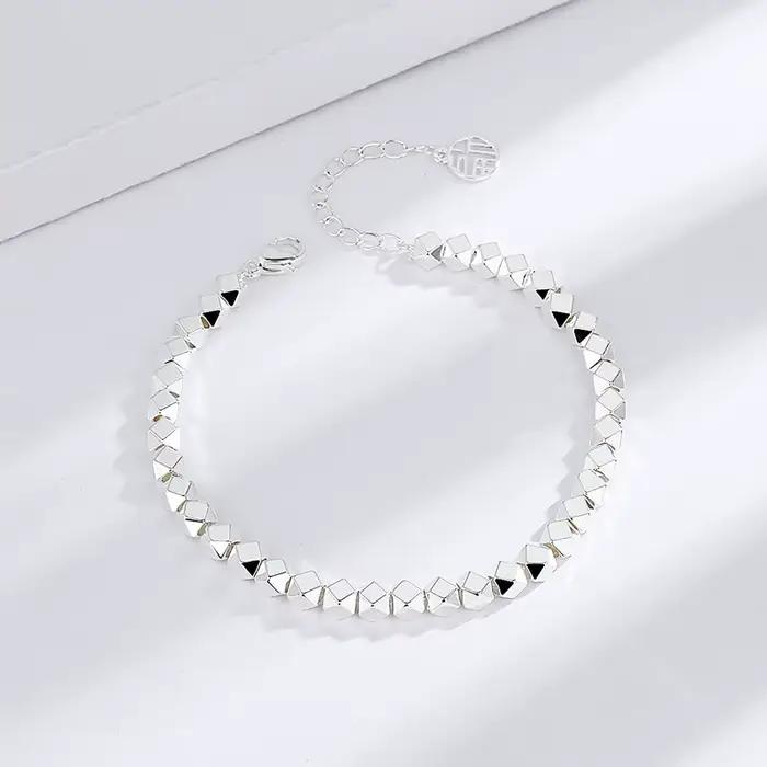 Collier brillant en argent regardé Chim925 pour femme, pull à la mode, bijoux fins, accessoires cade