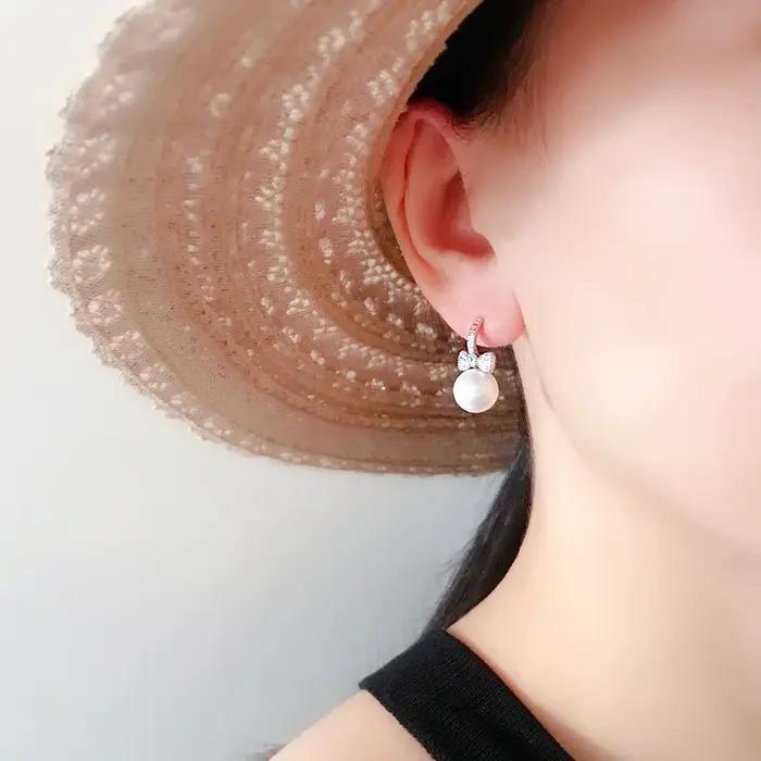 REETI – boucles d'oreilles à nœud papillon en argent sterling 925