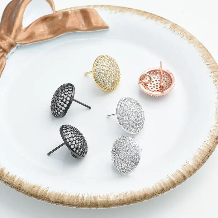 Boucles d'Oreilles en Plaqué Or 18K de 12mm/14mm pour Femme, Accessoires de Bijoux Intemporels et Luxe Occasions Spéciales