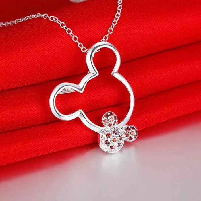 Collier pendentif en argent Sterling 925 pour femmes