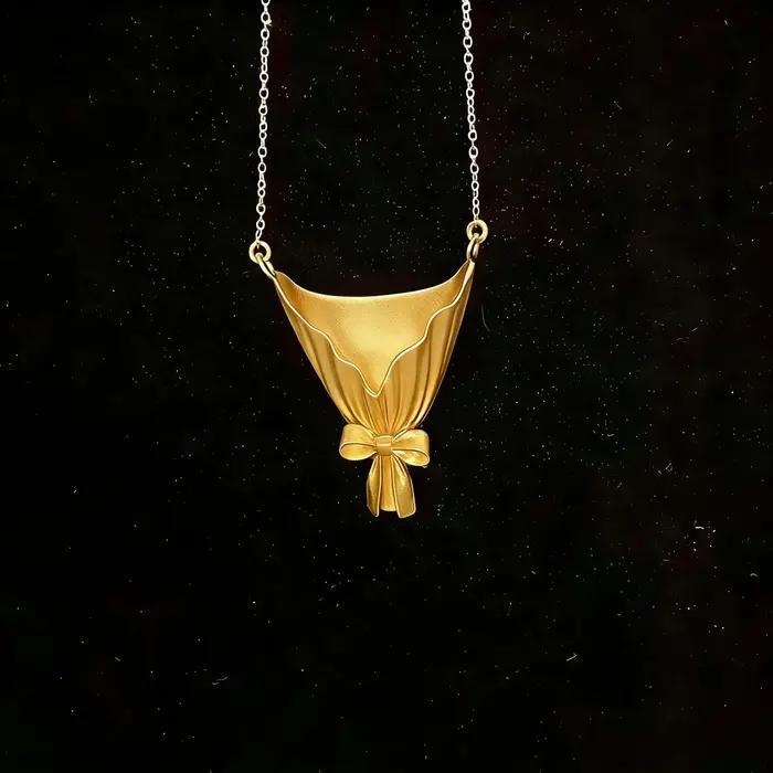 Collier élégant en forme de bouquet de fleurs à clipser pour femme, cadeau romantique tendance pour maman, collier ras-du-cou, bijoux de fête