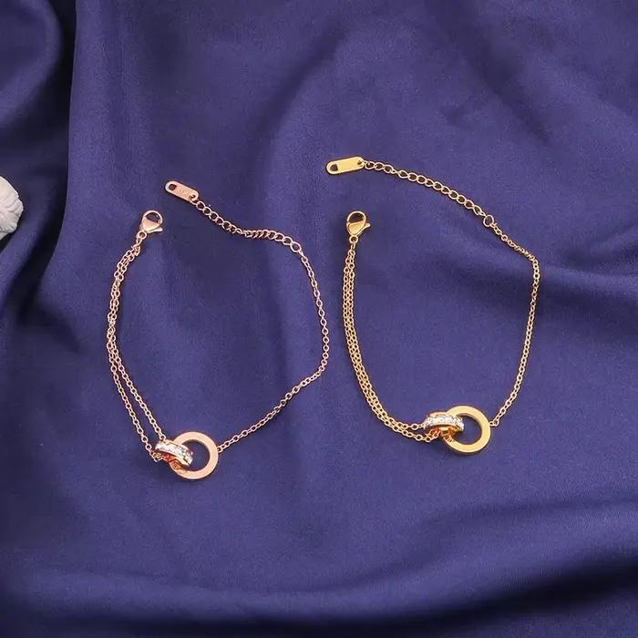 Bracelet à breloques classiques en Zircon pour femmes