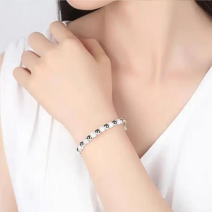 Bracelets à breloques en argent 925 réglables pour femmes