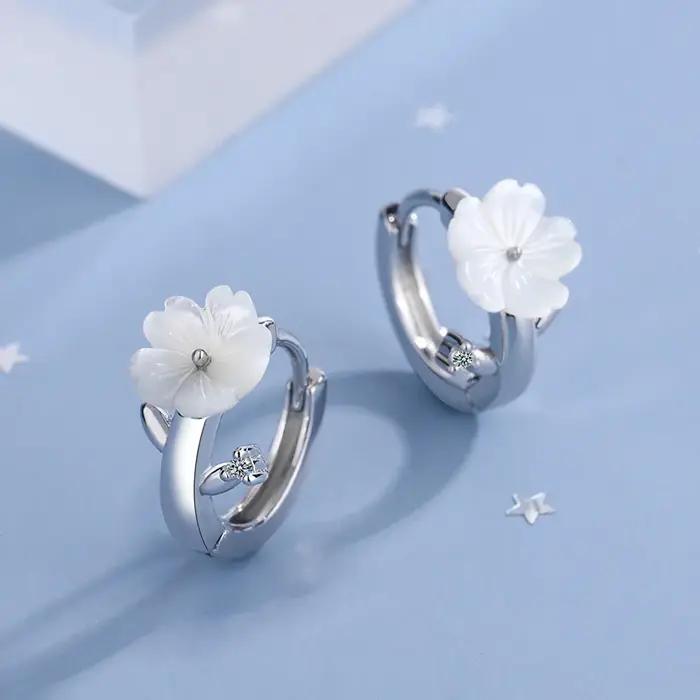 Petites boucles d'oreilles créoles en argent 925 pour filles et femmes, jolies boucles d'oreilles pr