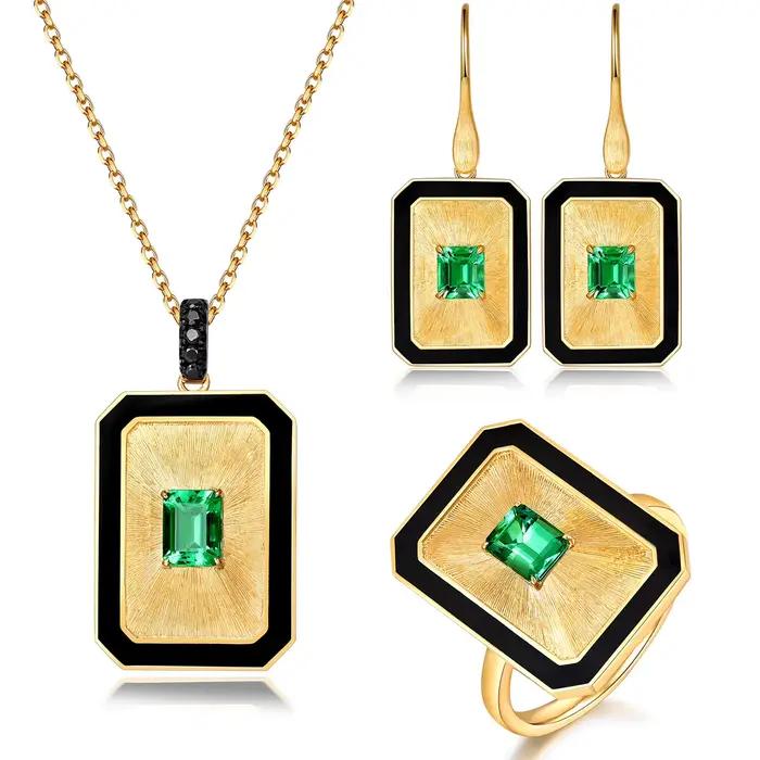 Ensemble de bijoux vintage Foydjew en zircone cubique pour femmes occasions spéciales partys soirées sociales