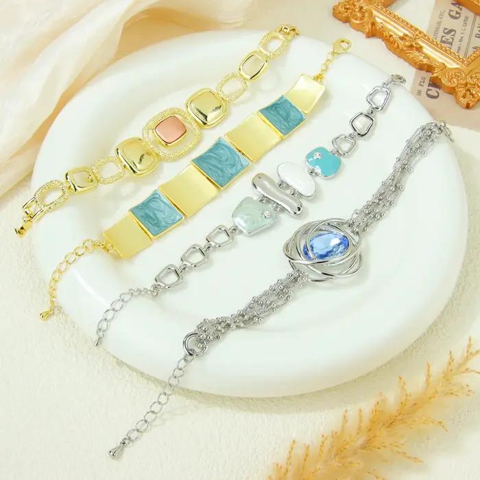 Bracelet en cristal coloré pour femmes brésiliennes