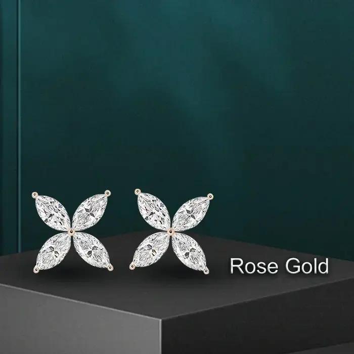 Ensemble de bijoux en Moissonite en forme de papillon pour femmes, collier en argent Sterling 925 et boucles d'oreilles pour occasions spéciales bijoux finement travaillés élégance romantique et moderne GRA