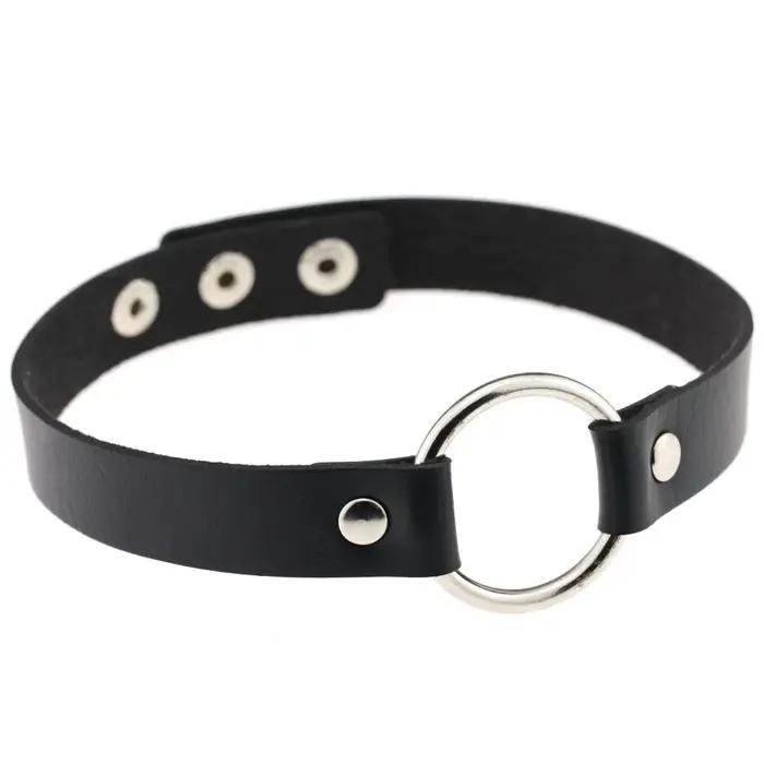 DIEZI Vintage doux Cool Hip Hop Rivet collier ras du cou Harajuku gothique Club noir PU cuir collier