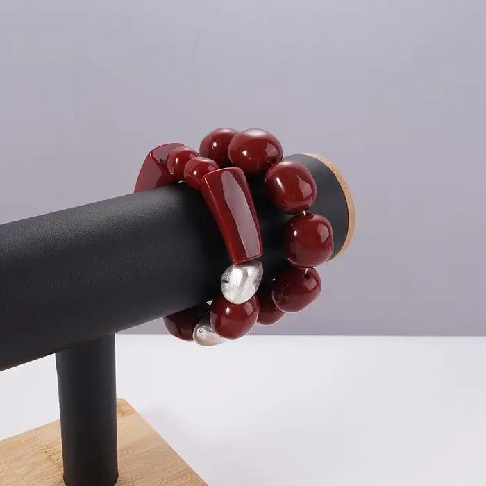 Bracelet bohème en corde élastique pour dames