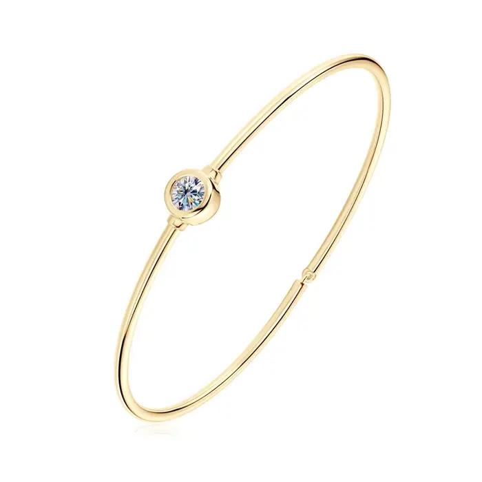 Bracelet en Moissanite 0.5 Carat D en Argent Sterling 925 Bijoux Fins Pour Femmes Occasions Spéciales Cadeau Saint Valentin Anniversaire