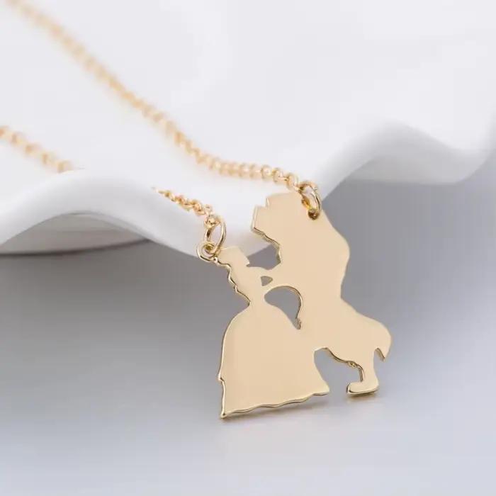 Nouveau Collier La Belle et la Bête 2025 pour Femme