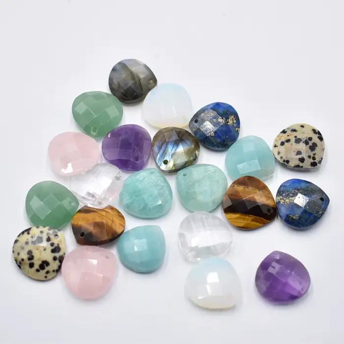 Vente en gros de bijoux en forme de goutte d'eau, pierre naturelle de qualité, coupe, bracelet exécutif, accessoires de collier, mode, 12 pièces, lot