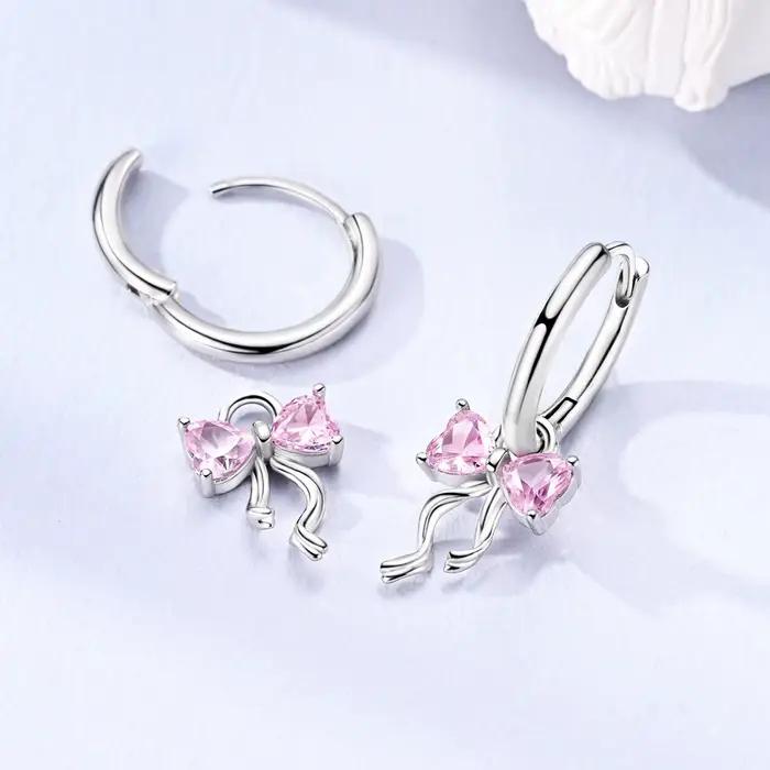 Boucles d'oreilles en argent Sterling 925 pour femmes avec certificat GDTC pour occasions spéciales et designs originaux