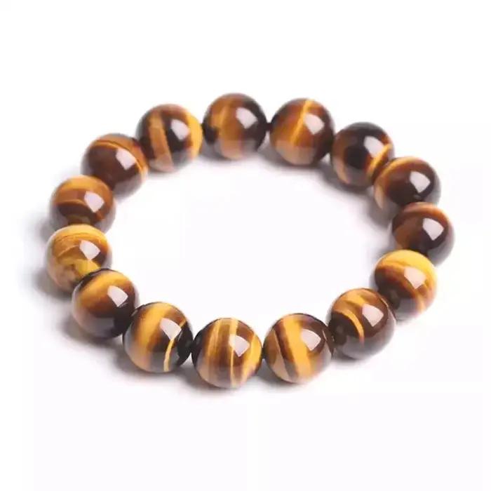 Bracelets en œil de tigre naturels pour hommes et femmes perles de pierres précieuses bracelets mode bijoux fait main pour les occasions spéciales