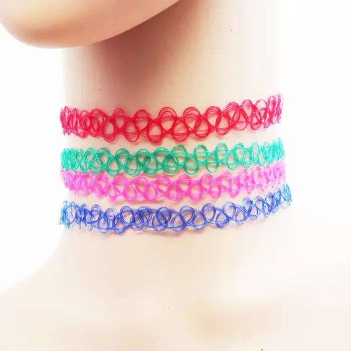 Collier Ras du Cou Gothique Mignon Punk Extensible Bijou Feminin Cadeau Fete Mariage Amis