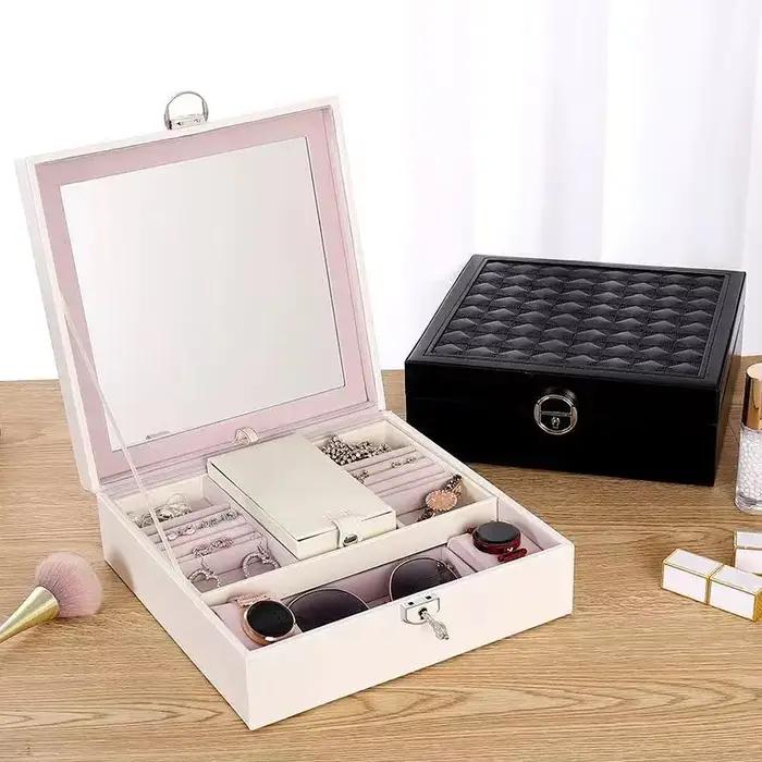 Boîte à bijoux de style européen avec serrure