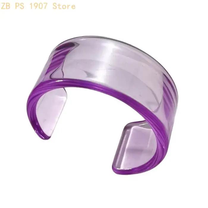 Bracelet géométrique en résine, bijoux subtils élégants pour tenue jour nuit 55KA