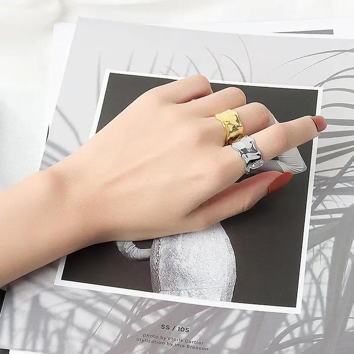 Bague en argent sterling 925 sertie de zirconium blanc élégante pour femmes occasions formelles minimalistes cadeau de fête chic