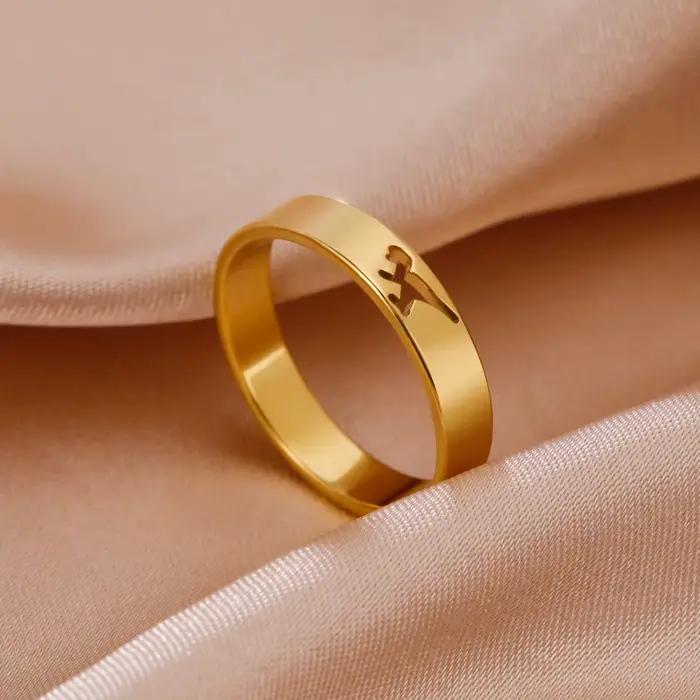 Skyrim – bague dinosaure creuse en acier inoxydable, couleur or, tyrannosaure, brachiosaure, bijoux de Couple pour femmes et hommes