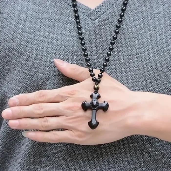 Pendentif de croix de style religieux classique, amulette de mode, accessoires de bijoux exécutifs, diversifier