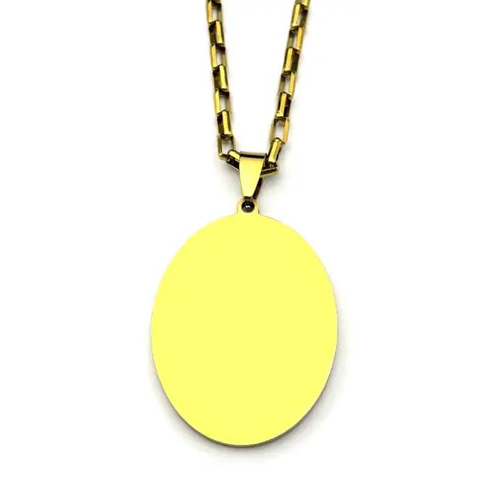Collier pendentif vierge marie bébé jésus pour femmes et hommes, strass en acier inoxydable, couleur or, chaîne de Guadalupe catholique, bijoux
